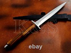 Handmade Steel Dagger Knife With Wood Handle