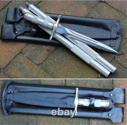 Handmade Steel Spear knife screwable Commando knife Dagger Spear with sheath 42