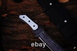 Handmade Tactical D2 Steel Tanto Boot Dagger Fixed Blade hunting Knife