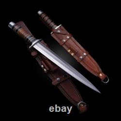 Handmade Twin Dagger Knife Set Full Tang Steel Blade Tactical Combat Survival