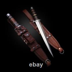 Handmade Twin Dagger Knife Set Full Tang Steel Blade Tactical Combat Survival