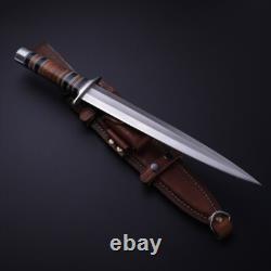 Handmade Twin Dagger Knife Set Full Tang Steel Blade Tactical Combat Survival