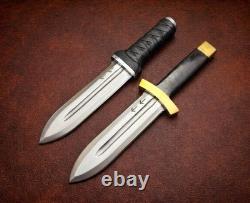 Handmade Vinland Saga Thorfinn Knifes with Leather Sheath Dagger Knife Set