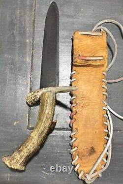 Hunting Dagger Hand Forged High Carbon Steel With Handmade Leather sheath