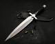 Hunting Dagger Knife D2 Tool Steel With Leather Sheath Mirror Polish Best Gift