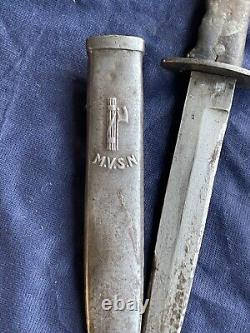 ITALIAN WW2 FIGHTING KNIFE/Dagger MVSN