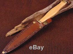 Immaculate Vintage Dagger Knife And Boot Sheath By Barry Dawson Great USA Maker