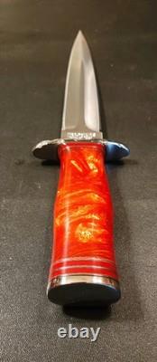 Impact Cutlery Custom D2 Tool Steel Dagger Knife Resin Handle- 2196