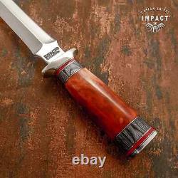 Impact Cutlery Custom Dagger Knife Camel Bone & Exotic Wood Handle- 1753