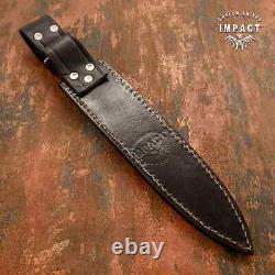 Impact Cutlery Custom Dagger Knife Camel Bone & Exotic Wood Handle- 1753