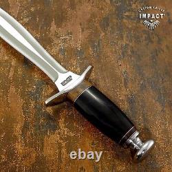 Impact Cutlery Handmade Custom D2 Tactical Dagger Bull Horn Handle- 372