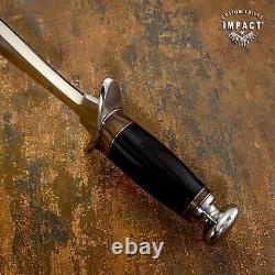 Impact Cutlery Handmade Custom D2 Tactical Dagger Bull Horn Handle- 372