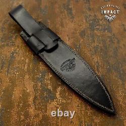 Impact Cutlery Handmade Custom D2 Tactical Dagger Bull Horn Handle- 372