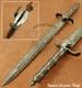 Impact Cutlery Rare Custom 1 Of A Kind Art Damascus Dagger Knife Sword