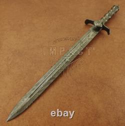 Impact Cutlery Rare Custom 1 Of A Kind Art Damascus Dagger Knife Sword