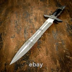 Impact Cutlery Rare Custom D2 Art Dagger Knife Bull Horn Handle