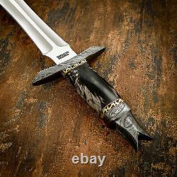 Impact Cutlery Rare Custom D2 Art Dagger Knife Bull Horn Handle