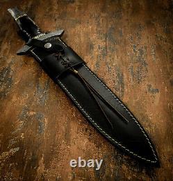 Impact Cutlery Rare Custom D2 Art Dagger Knife Bull Horn Handle