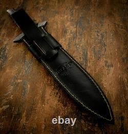 Impact Cutlery Rare Custom D2 Art Dagger Knife Bull Horn Handle
