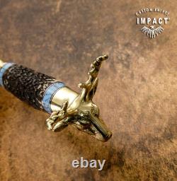 Impact Cutlery Rare Custom D2 Art Dagger Knife Stag Antler Handle