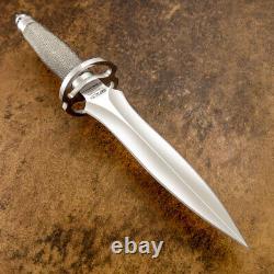 Impact Cutlery Rare Custom D2 Art Dagger Knife Wire Wrapped Handle