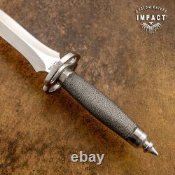 Impact Cutlery Rare Custom D2 Art Dagger Knife Wire Wrapped Handle