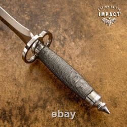 Impact Cutlery Rare Custom D2 Art Dagger Knife Wire Wrapped Handle