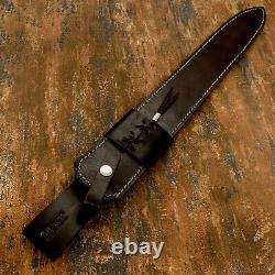 Impact Cutlery Rare Custom D2 Art Dagger Sword Knife Burl Wood Handle