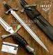 Impact Cutlery Rare Custom D2 Dagger Sword Knife Damascus Guard