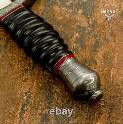 Impact Cutlery Rare Custom D2 Dagger Sword Knife Damascus Guard