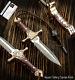 Impact Cutlery Rare Custom D2 Full Tang Art Neck Dagger Knife Engraved Bolsters