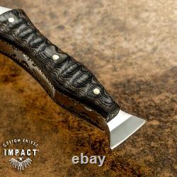 Impact Cutlery Rare Custom D2 Full Tang Boot Knife Dagger Exotic Wood Handle