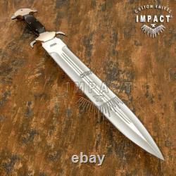 Impact Cutlery Rare Custom D2 Full Tang Large Fuller Art Dagger Knife Sword