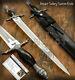 Impact Cutlery Rare Custom D2 Fulle Dagger Sword Knife Damascus Guard