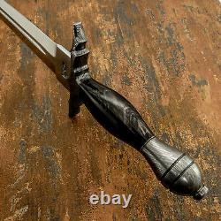 Impact Cutlery Rare Custom D2 Fulle Dagger Sword Knife Damascus Guard