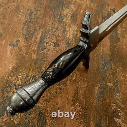 Impact Cutlery Rare Custom D2 Fulle Dagger Sword Knife Damascus Guard