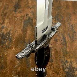 Impact Cutlery Rare Custom D2 Fulle Dagger Sword Knife Damascus Guard