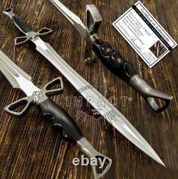 Impact Cutlery Rare Custom D2 Fuller Large Art Dagger Knife Sword Damascus