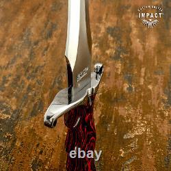 Impact Cutlery Rare Custom D2 Large Dagger Knife Exotic Wood Handle