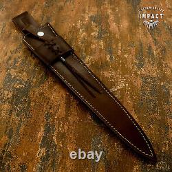 Impact Cutlery Rare Custom D2 Large Dagger Knife Exotic Wood Handle