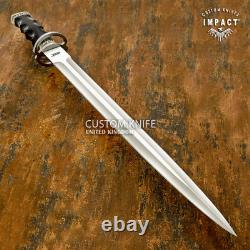 Impact Cutlery Rare Custom D2 Large Dagger Knife Sword Bull Horn Handle