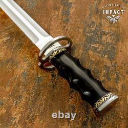 Impact Cutlery Rare Custom D2 Large Dagger Knife Sword Bull Horn Handle