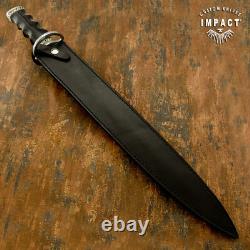 Impact Cutlery Rare Custom D2 Large Dagger Knife Sword Bull Horn Handle