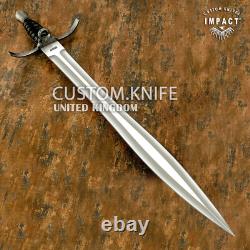 Impact Cutlery Rare Custom D2 Massive 29 Dagger Sword Knife Damascus Guard
