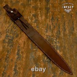 Impact Cutlery Rare Custom D2 Massive Fuller Sword Dagger Knife Exotic Wood