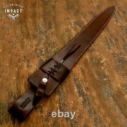 Impact Cutlery Rare Custom D2 Massive Fuller Sword Dagger Knife Exotic Wood
