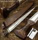 Impact Cutlery Rare Custom D2 Tooth Pick Dagger Knife Carved Burl Wood Handle