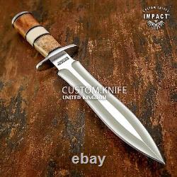 Impact Cutlery Rare Custom Dagger Knife Camel Bone Handle- 056