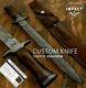 Impact Cutlery Rare Custom Damascus Dagger Knife Burl Wood Handle-70