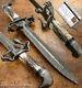 Impact Cutlery Rare Custom Damascus Dagger Knife Stag Antler